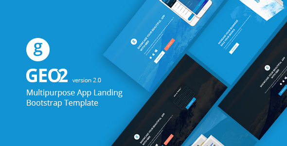 GEO - responsywny uniwersalny szablon strony docelowej aplikacji Bootstrap 3