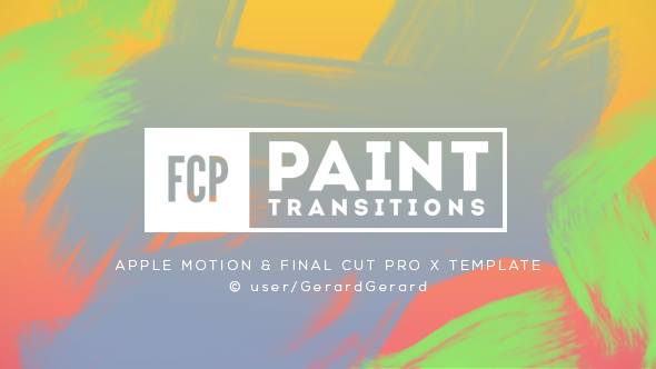 Paint Transitions Pack for FCPX alt