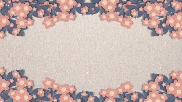 Blooming Paper Flower Background