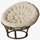 Papasan Rattan Chair - 3DOcean Item for Sale