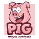 Pig Mascot Character - GraphicRiver Item for Sale