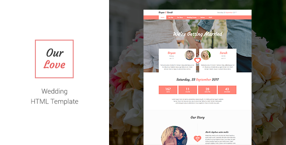 Our Love - Wedding HTML Template