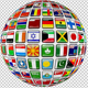 World Globe and Flags - VideoHive Item for Sale