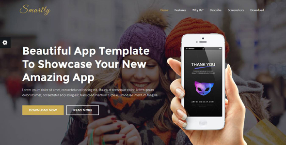 Smartly - App Landing Page