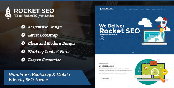 Rocket SEO - Online Marketing, SEO, Social Media Marketing WordPress SEO Theme