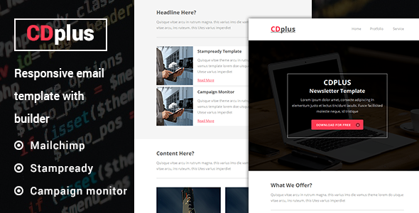 CDplus - Responsive Email template with Stampready builder