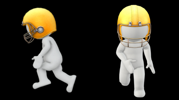 American Football Player Character - 2 Scene alt
