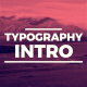 Typography Intro - VideoHive Item for Sale