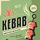 Kebab Flyer Template - GraphicRiver Item for Sale