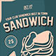Sandwich Flyer Template - GraphicRiver Item for Sale