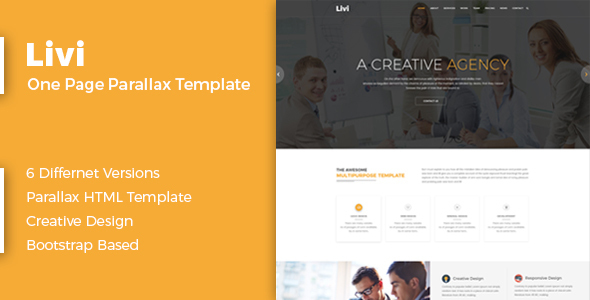 Livi-One Page Parallax Template