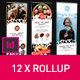 Rollup Stand Banner Display Bubble 12x Indesign Template - GraphicRiver Item for Sale