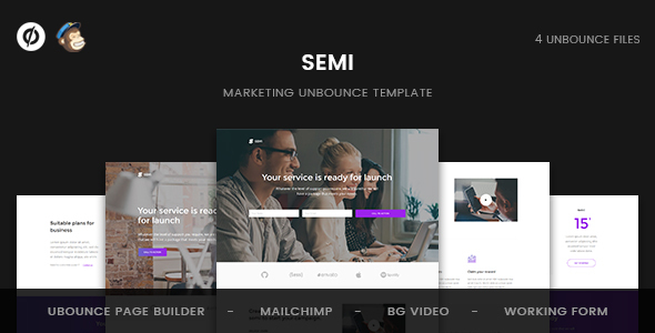 Semi - Service Unbounce Landing Page