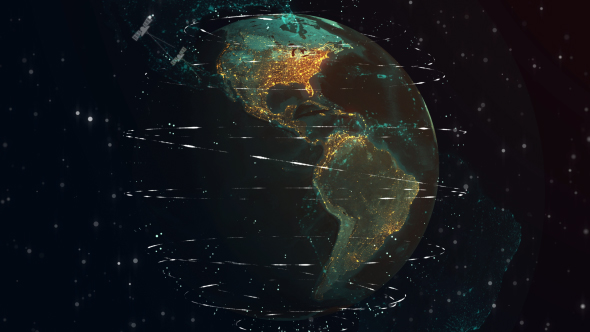 Global Network Digital Background