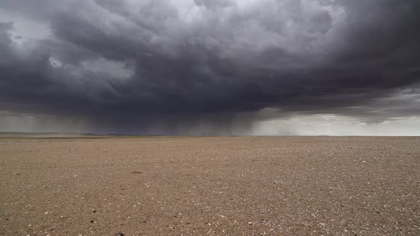 Curtain of Rain in Arid Desert