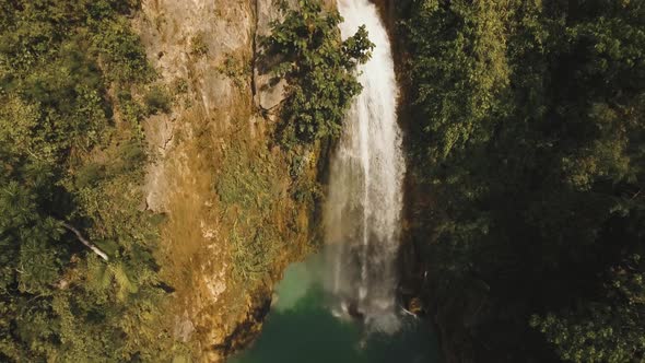 Waterfall in the Mountains