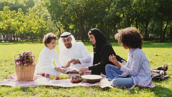 Arabian Family at the park