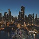 Chicago Navy Pier Aerial View in Night - VideoHive Item for Sale