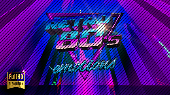 VJ Retro Futuristic Purple City alt