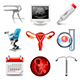 Gynecology Icons Vector Set - GraphicRiver Item for Sale