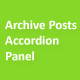Archive posts accordion panel pro - CodeCanyon Item for Sale