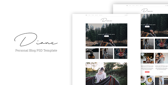 Diane - Personal Blog PSD Template