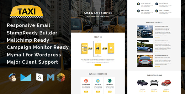 TAXI – Multipurpose Responsive Email Template
