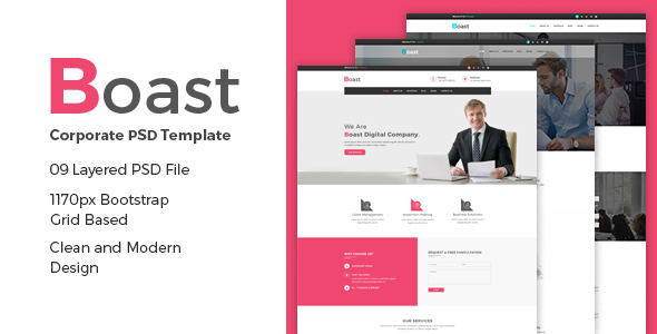 Boast - Corporate PSD Template