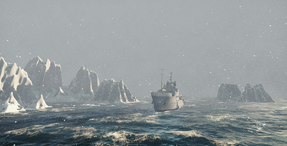 Ship In The North Sea