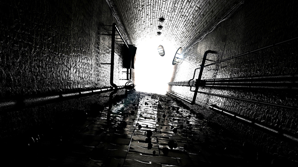 Dark Tunnel Flythrough 01