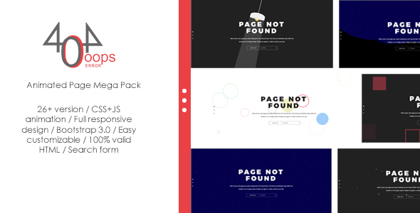 404 - Animated Page Mega Pack