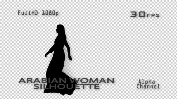 Arabian Woman Silhouette