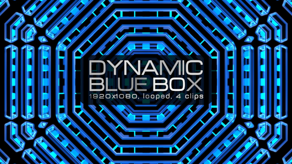 Dynamic Blue Box VJ Pack