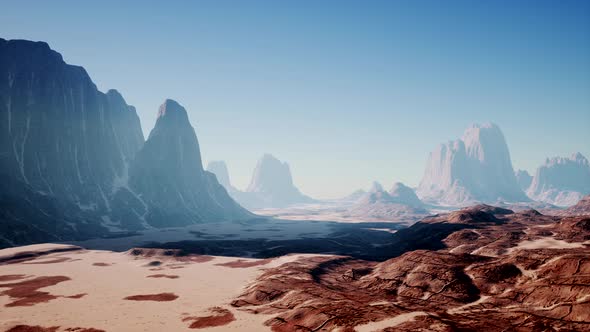 Rock Formations in the Nevada Desert