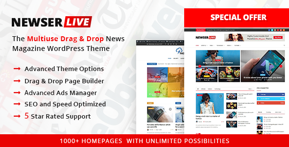 Newser - Newspaper & Magazine WordPress Theme