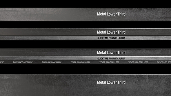 Metal Lower Third Pack