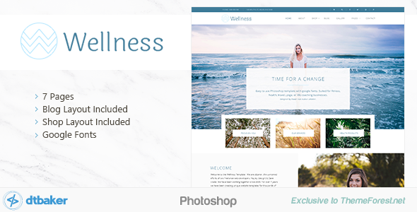 Wellness Health and Yoga - Photoshop Blog & Shop