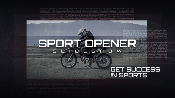Sport Opener Slideshow alt