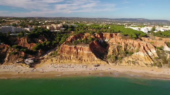 Flight Along Coast and Beaches Olhos De Agua