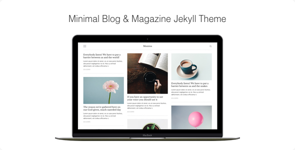 Maxima - Minimal Blog and Magazine Jekyll Theme