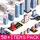 Low Poly City Buildings Pack - 3DOcean Item for Sale