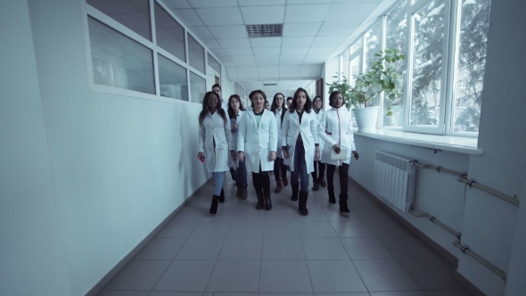 Medical Students in the Hall
