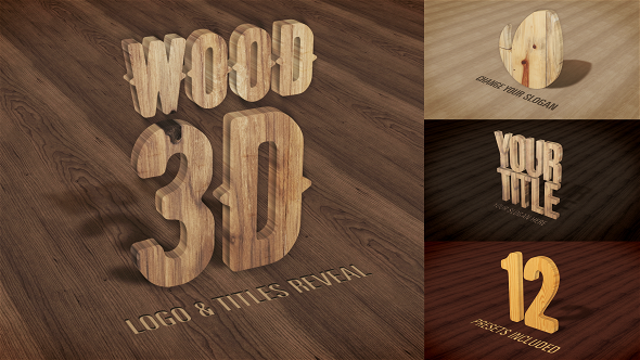 Wood 3D - Logo & Titles Reveal