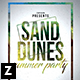 Sand Dunes Party Flyer - GraphicRiver Item for Sale