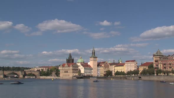 Time lapse from the vltava river 