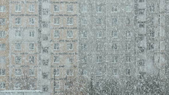 Heavy Snowstorm in the City