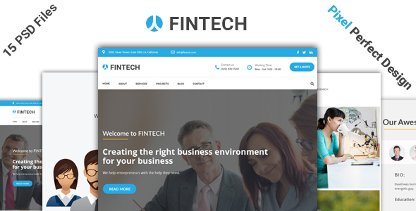 Fintech – Business, Finance & Corporate Template – 0 Sold!