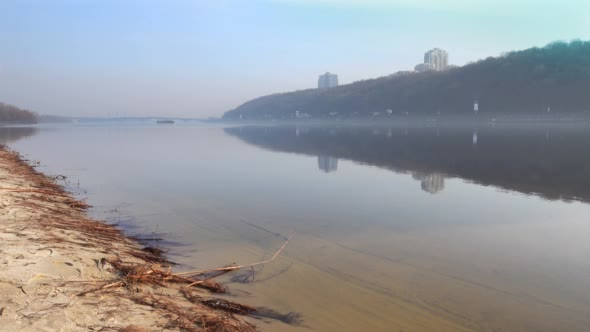 View of the River's Perspective in Silent Weather