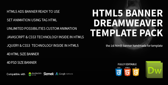 Html5 Banner Dreamweaver Bundle Template