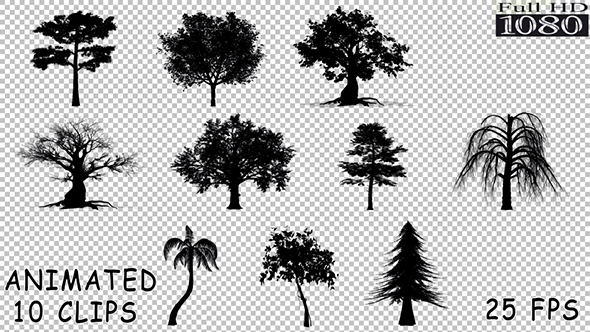Silhouette Trees Pack